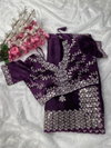 Jk Fashion Pure Zimmy Choo Satin Party Wear Saree Suppliers in India
